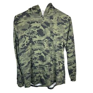 Univibe Green Camo Hoodie tee shirt
